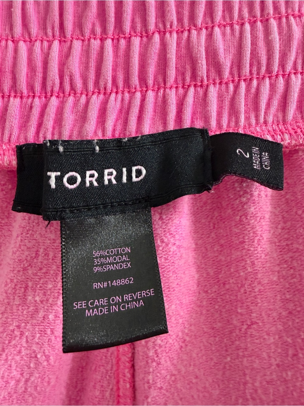 torrid Pink Jersey Joggers Sz 2x Pockets Lounge Yoga Gym Soft Barbie - Picture 2 of 5